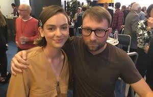 Alex with actor Brigette Lundy-Paine (Casey)